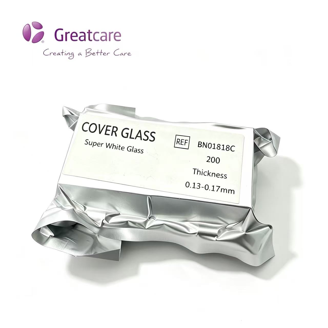Abdeckglas Superweißes Glas 18x18mm
