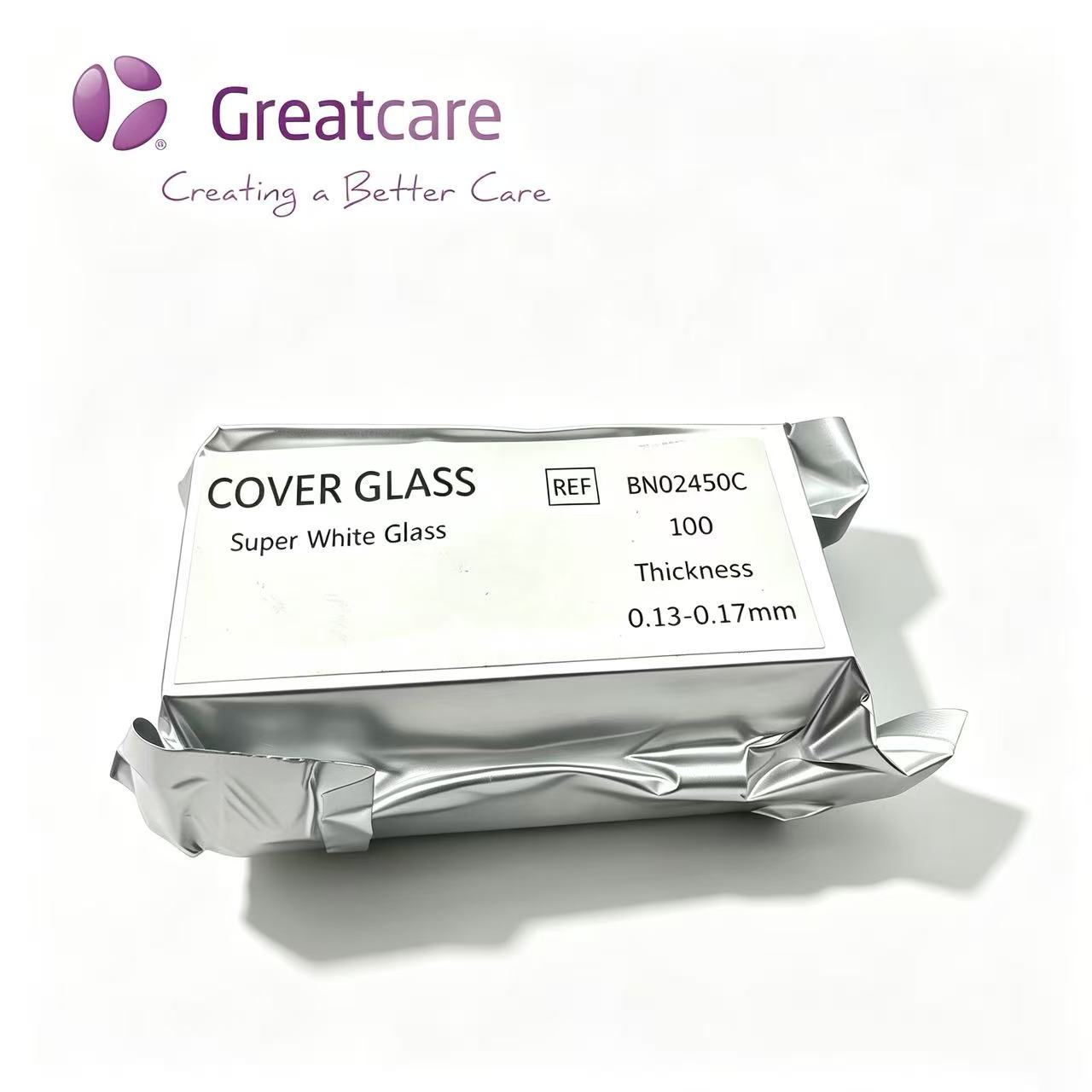 Abdeckglas Superweißes Glas 24x50mm